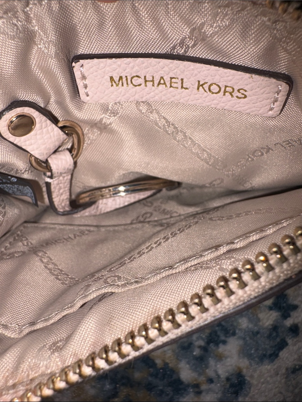 Michael Kors Bronze Metallic Zip Card Case/Key-holder GUC - Picture 6 of 6